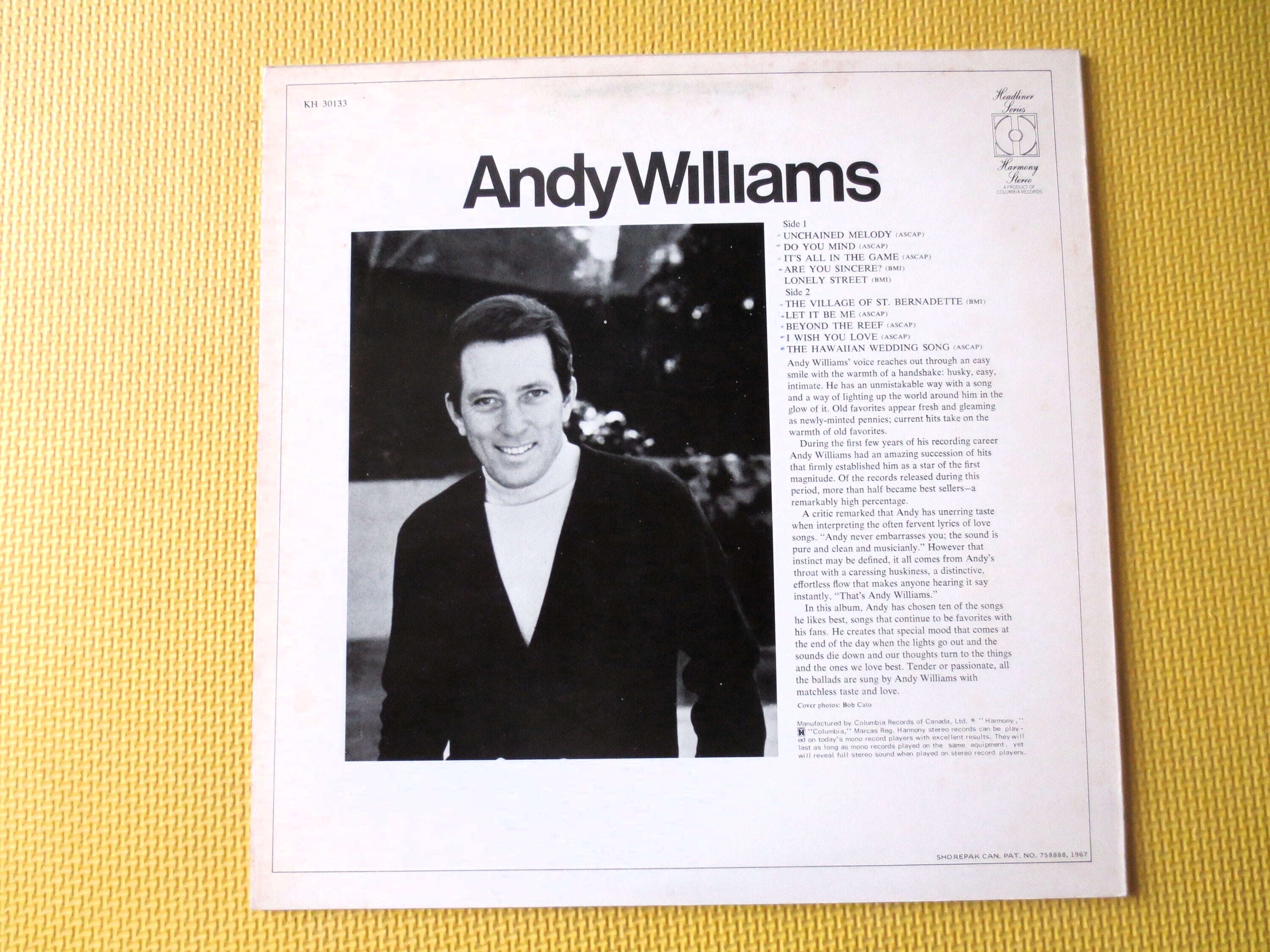 Andy Williams – Andy Williams (1971) [Vinyl LP]