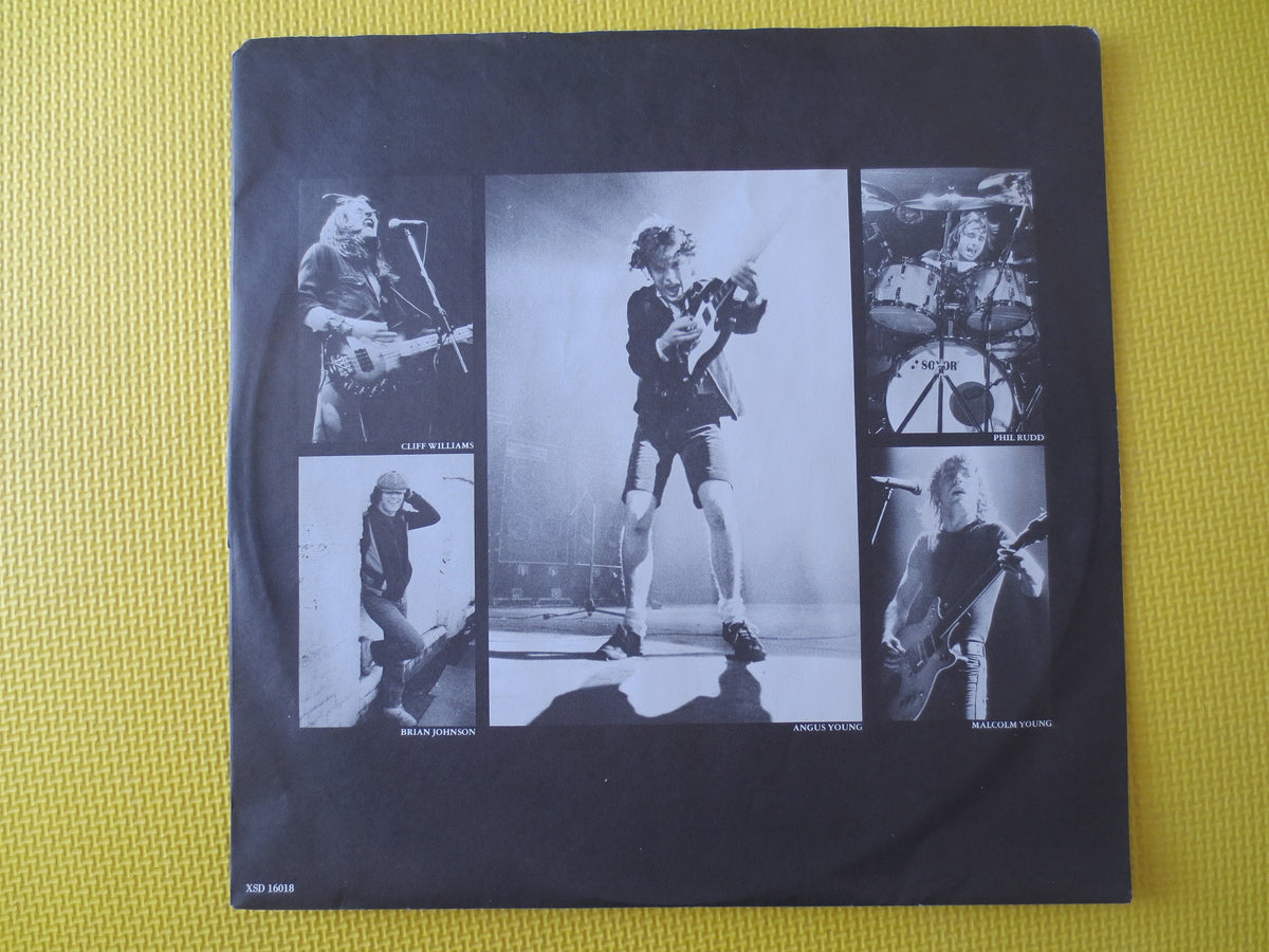 AC/DC Back in Black Vinyl Record - 1980 Rock LP