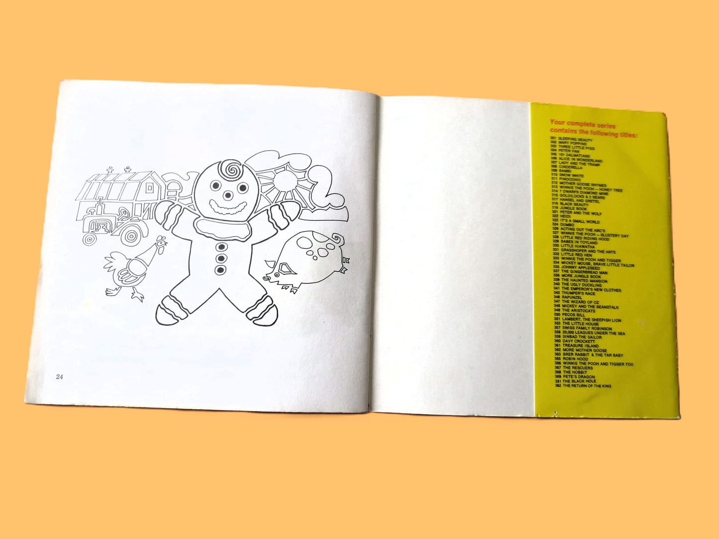 The GINGERBREAD MAN, 24-Page Book, 1969 Disneyland Record, Vinyl Lp