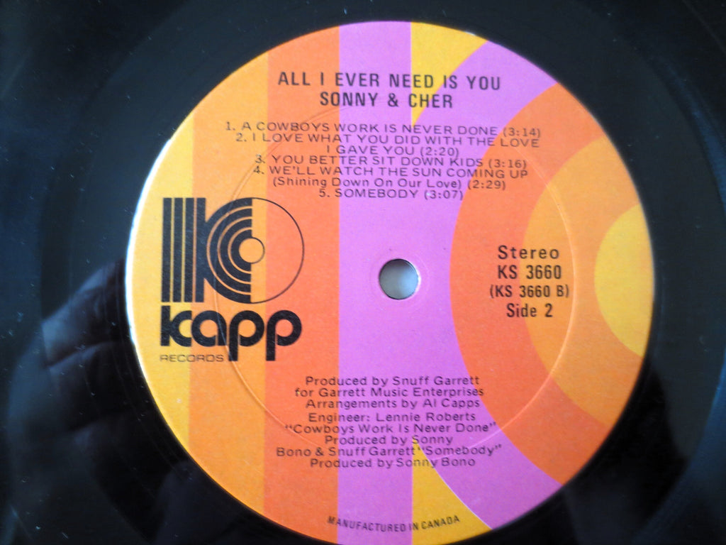Sonny & Cher – All I Ever Need Is You (1972) Vinyl LP