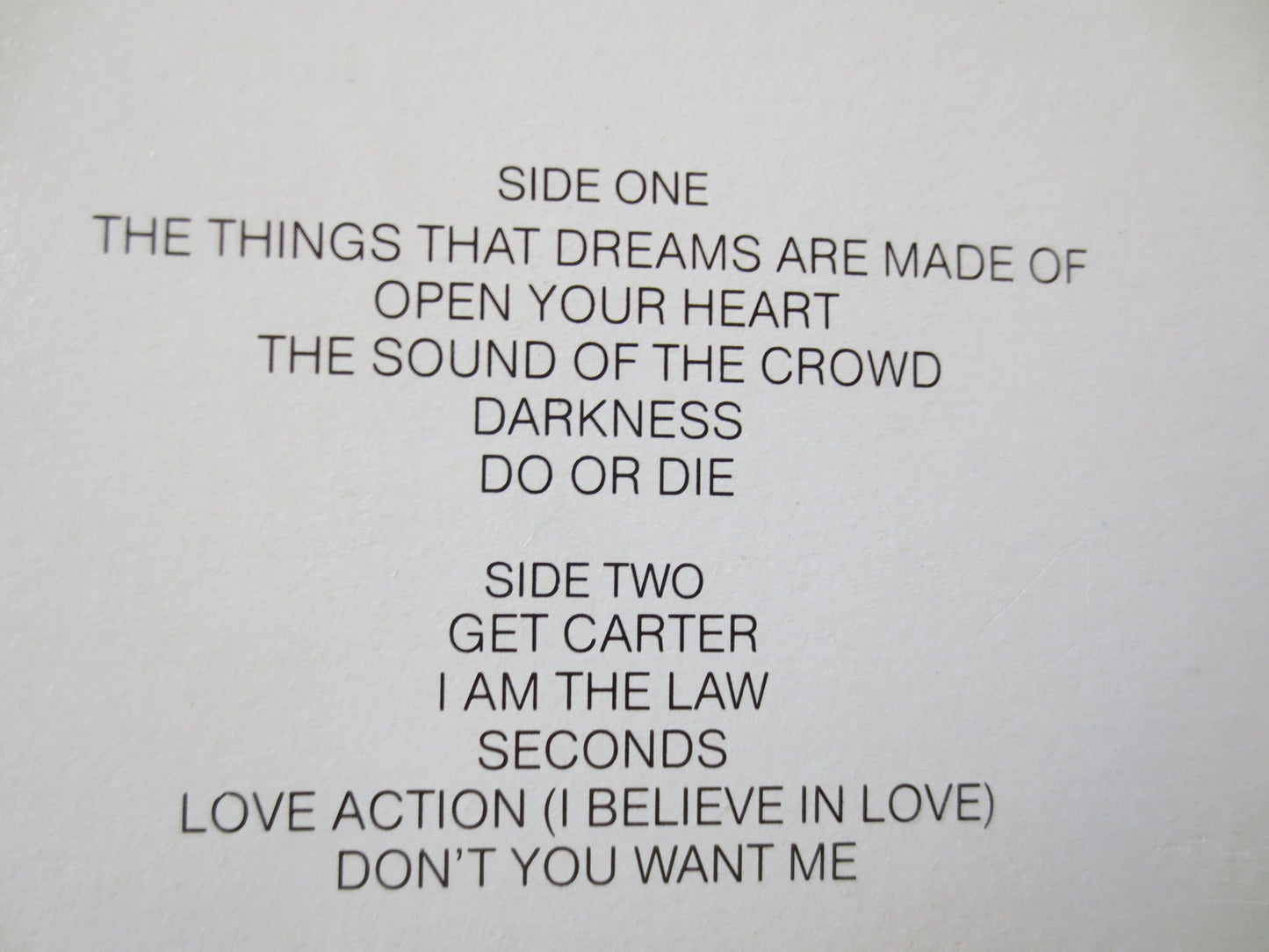 HUMAN LEAGUE, DARE, Human League Record, Human League Album, Human League Lp, Human League Vinyl, Vinyl Record, Rock Records, 1981 Records