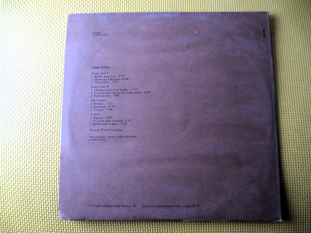 Walter Gieseking – Interpreta Debussy (1959) Vinyl LP