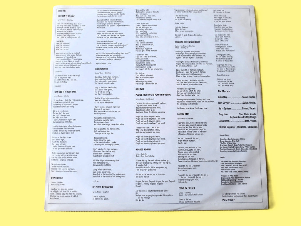 Men at Work – Business as Usual (1981) Vinyl LP