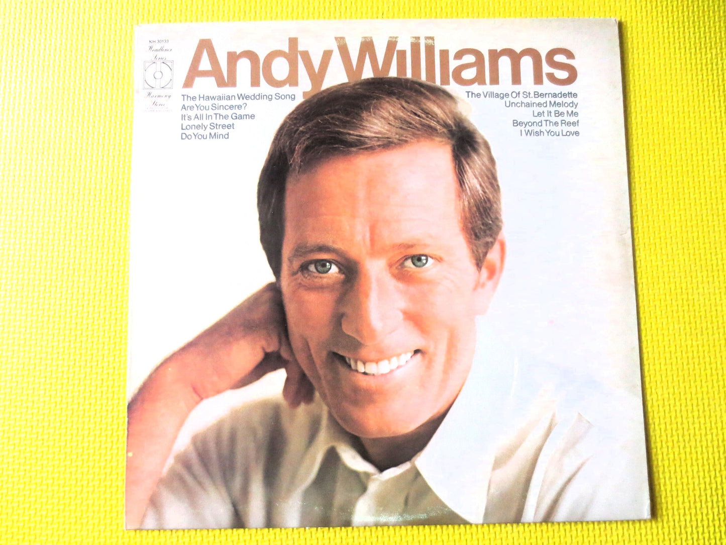 ANDY WILLIAMS, Vintage Album, 1971 Record, Vinyl Lp