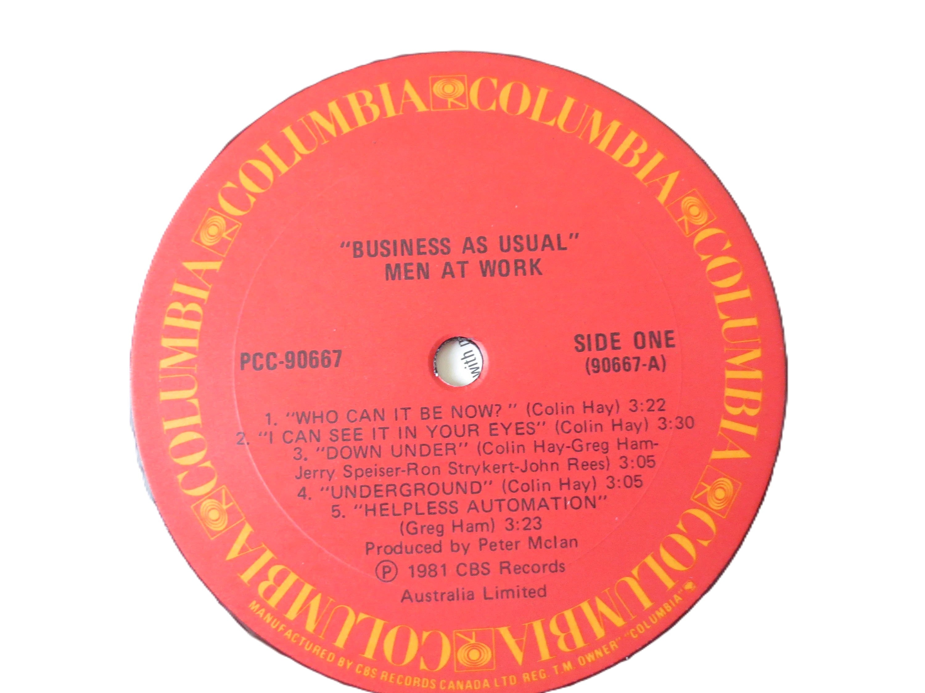 Men at Work – Business as Usual (1981) Vinyl LP