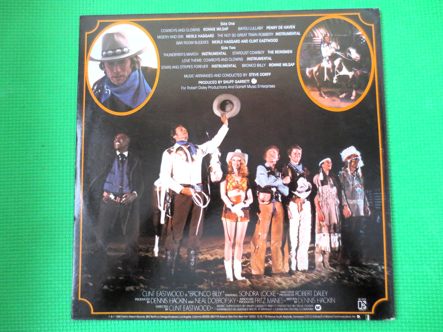 BRONCO BILLY, Clint EASTWOOD, Soundtrack Albums, Bronco Billy lp, Clint Eastwood Album, Vintage Vinyl, Vinyl, 1980 Records