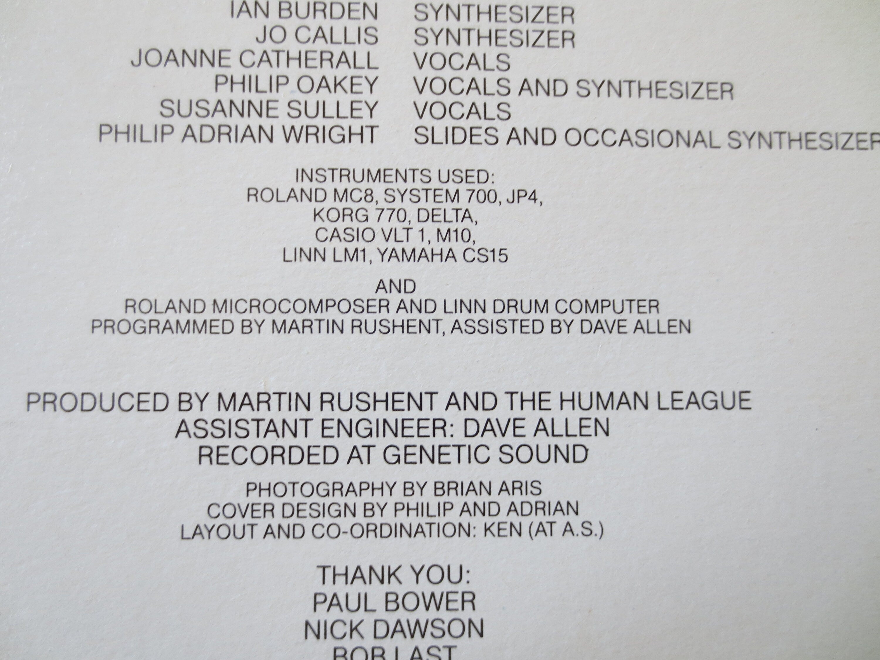HUMAN LEAGUE, DARE, Human League Record, Human League Album, Human League Lp, Human League Vinyl, Vinyl Record, Rock Records, 1981 Records