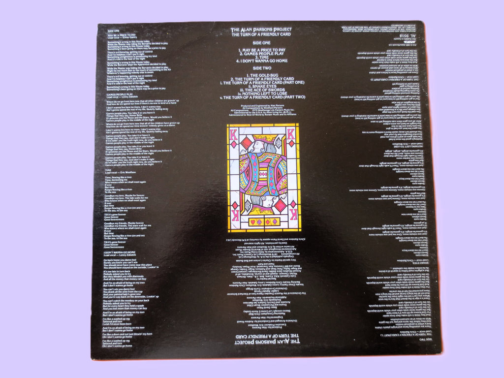 The Alan Parsons Project – The Turn of a Friendly Card (1980) Vinyl LP