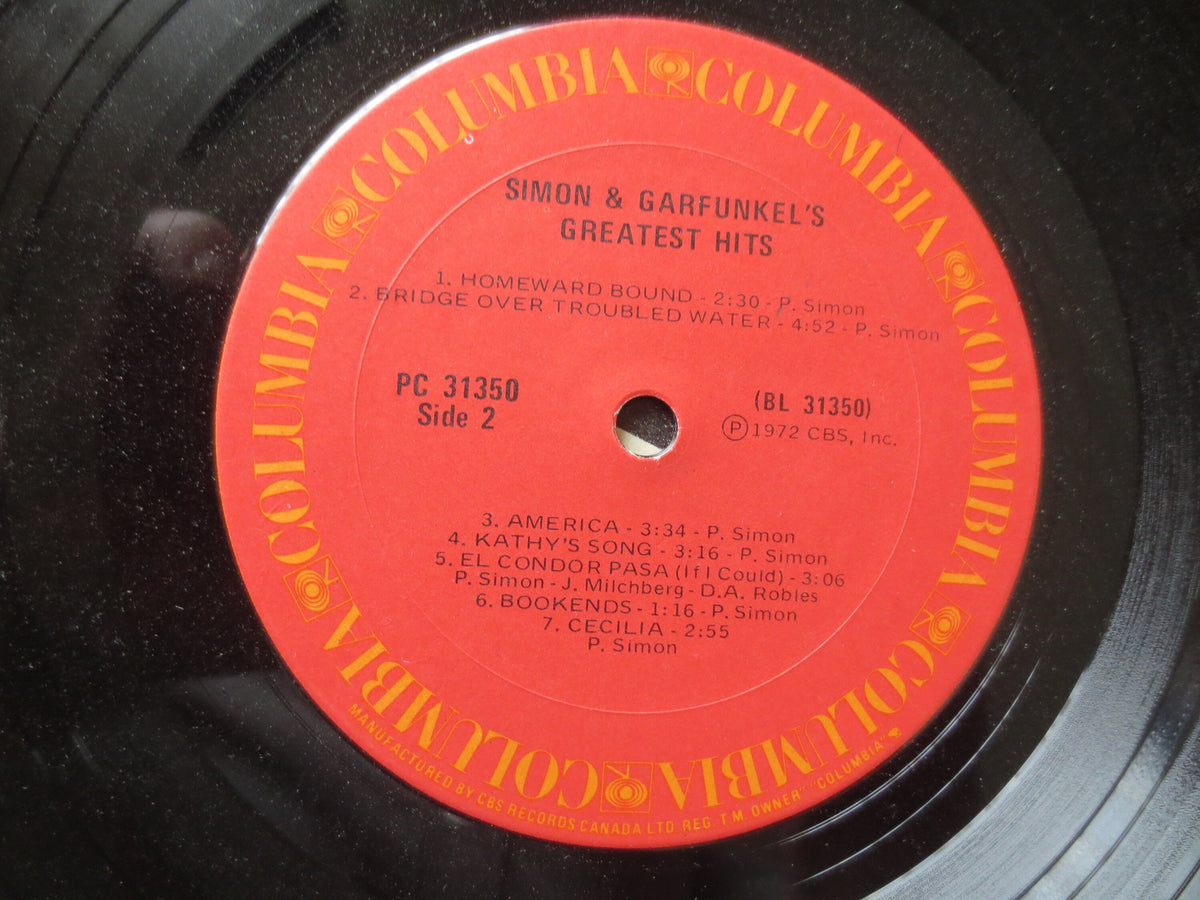 Simon & Garfunkel Greatest Hits Vinyl Record - 1972 Vintage Album