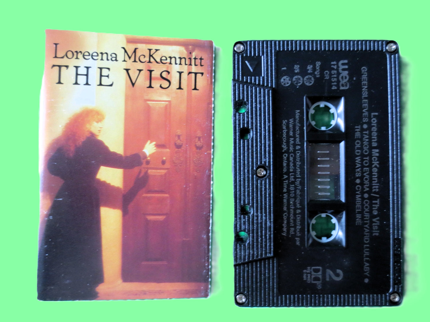 LOREENA MCKENNITT, The VISIT, Celtic Music, 1991 Cassette Tape, Vintage Cassette