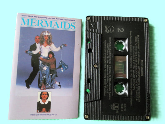 MERMAIDS, MOVIE SOUNDTRACK, 1990 Cassette Tape, Vintage Cassette