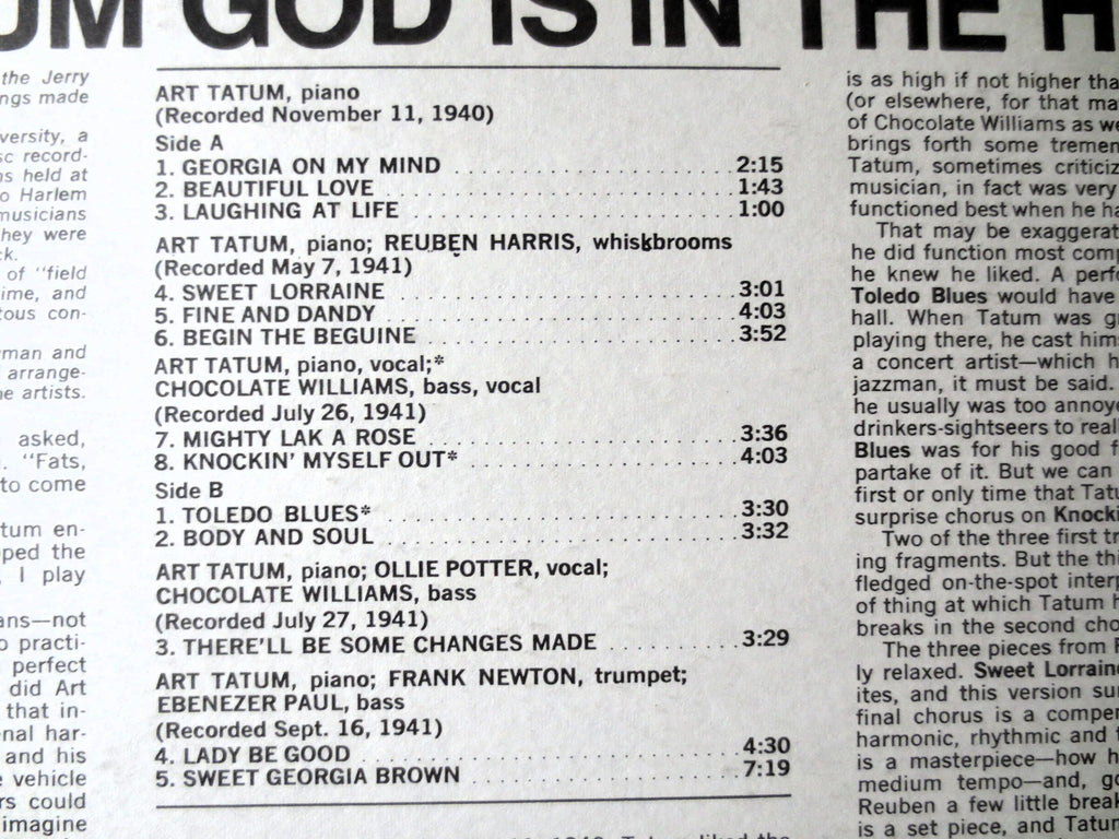 Art Tatum – God Is in the House (1972) Vinyl LP