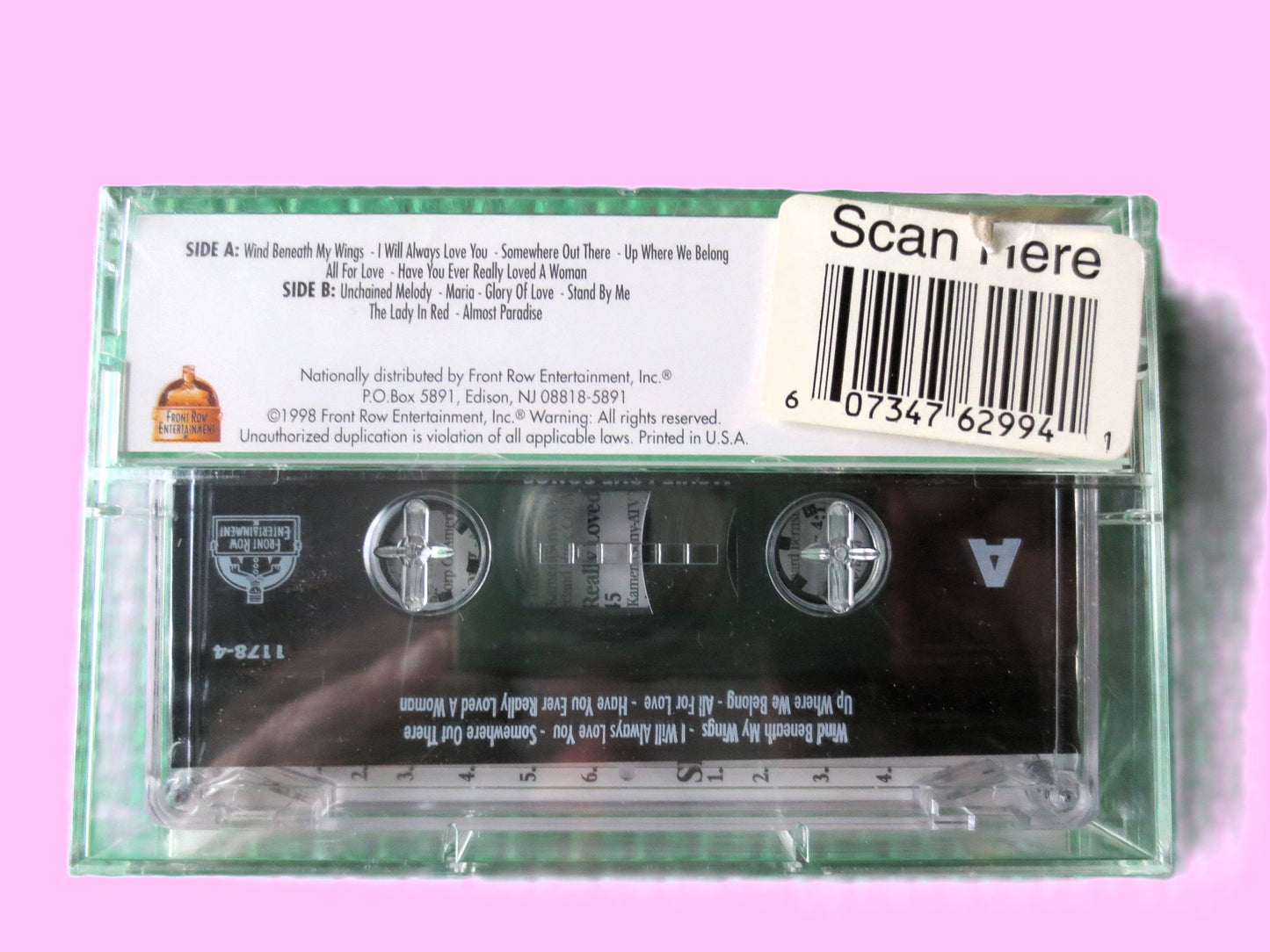 MOVIE LOVE Songs, FACTORY Sealed, The Movie Sound Orchestra, 1998 Cassette Tape