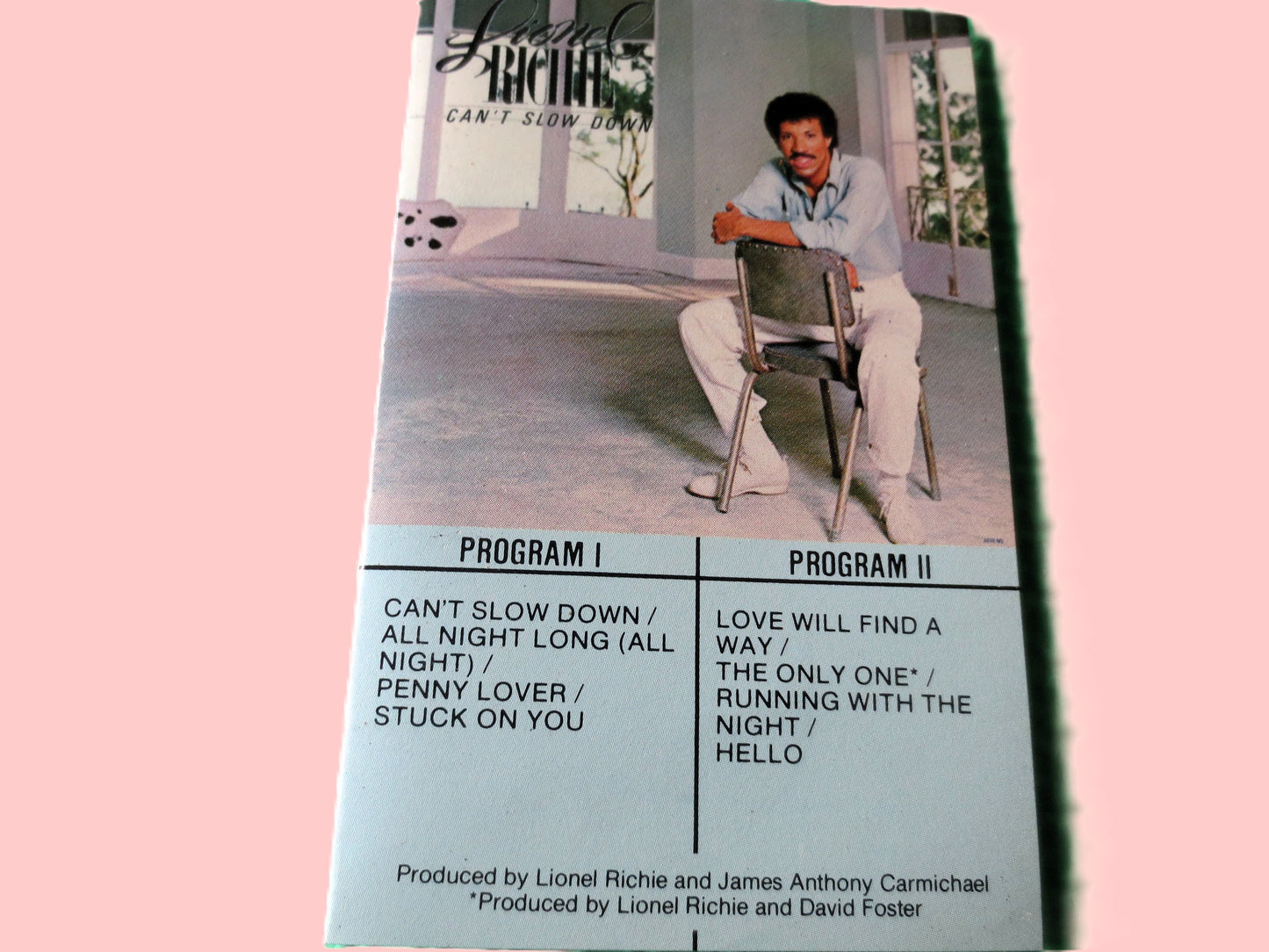 LIONEL RICHIE, Can't Slow Down, 1983 Cassette Tape, Vintage Cassette