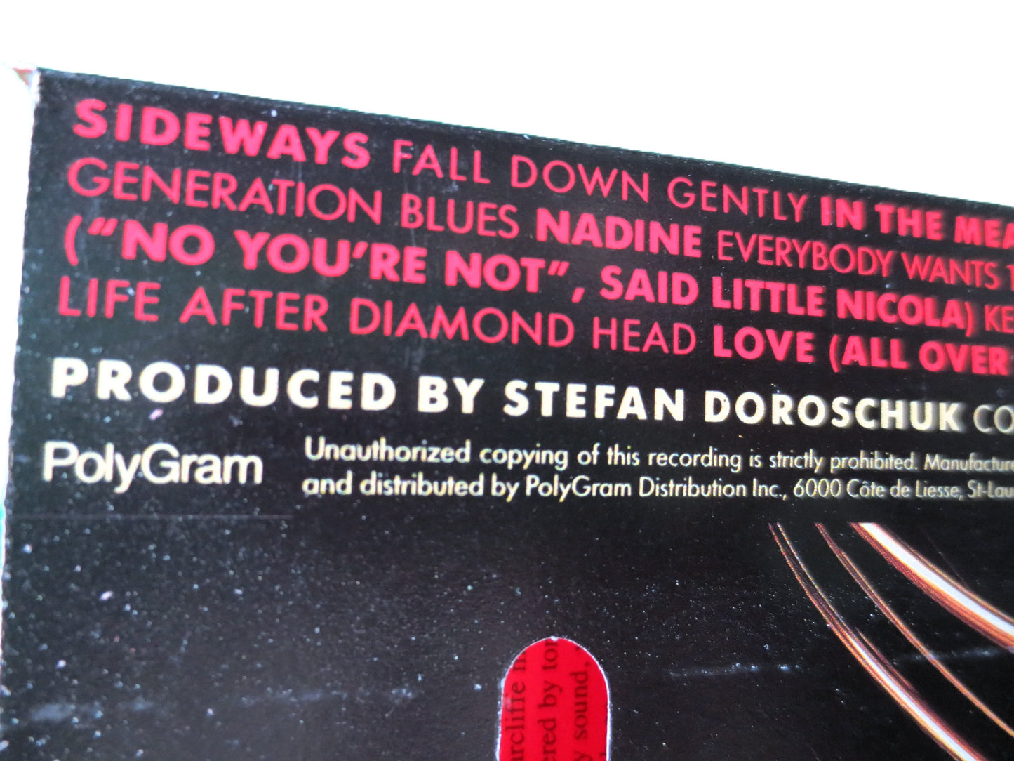 MEN Without HATS, SIDEWAYS, 1991 Cassette Tape, Vintage Cassette