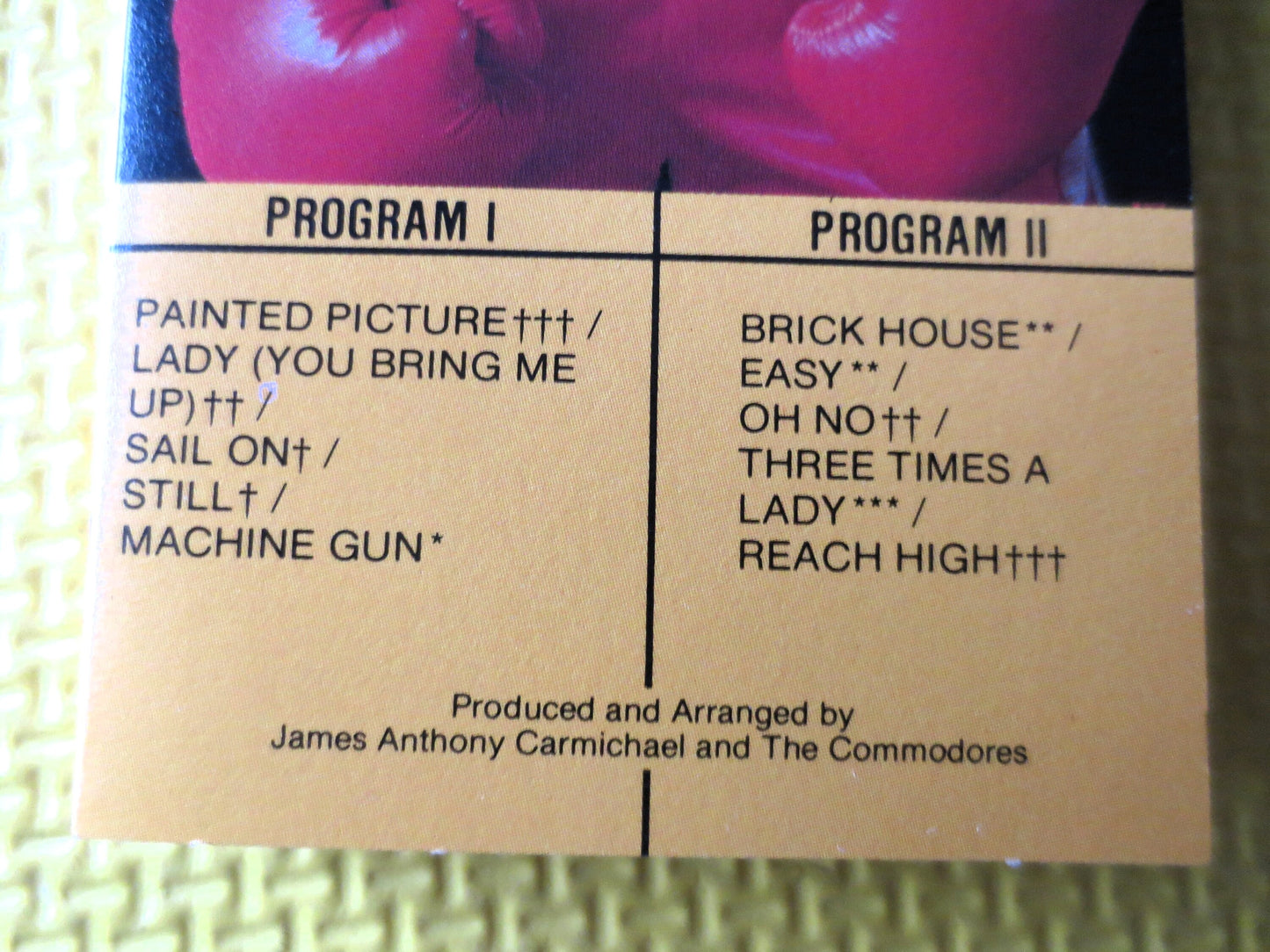 The COMMODORES, GREATEST HITS, 1982 Cassette Tape, Vintage Cassette