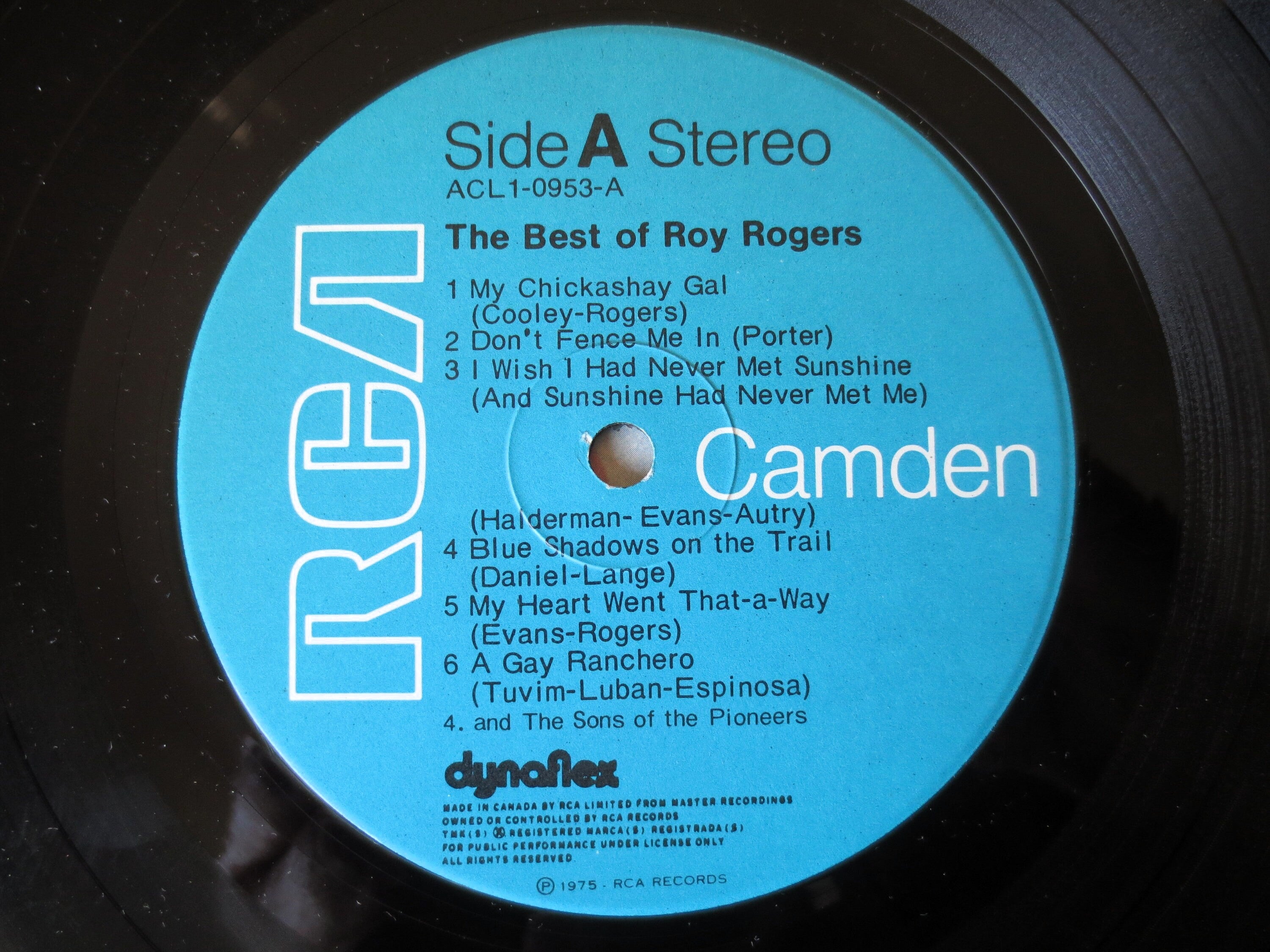 Roy Rogers – The Best of Roy Rogers (1975) Vinyl LP