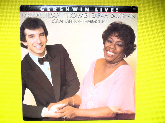 SARAH VAUGHAN, GERSHWIN Live, Michael Tilson Thomas, Jazz Record, Sarah Vaughan Record, Jazz Lp, Gershwin Lp, 1982 Records