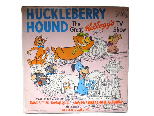 HUCKLEBERRY HOUND, Kellogg's TV Show, Vintage Album, 1959 Record, Vinyl Lp