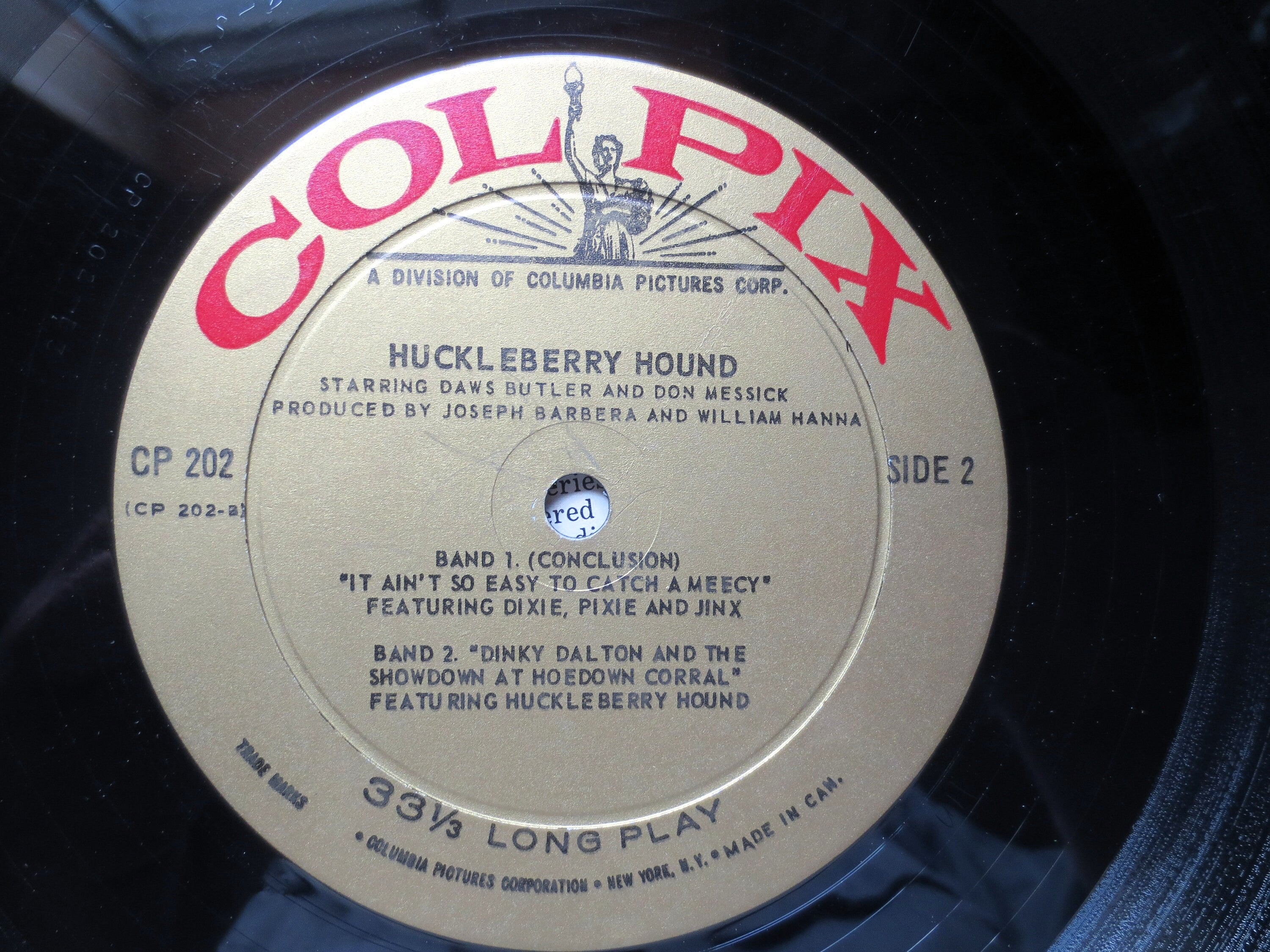 Huckleberry Hound – The Great Kellogg's TV Show (1959) Vinyl LP