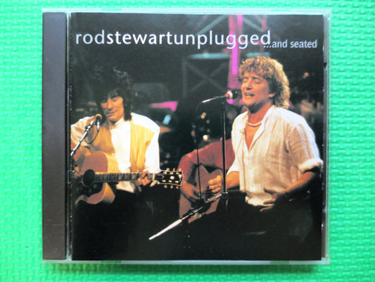 Vintage Cd, ROD STEWART, UNPLUGGED, Rod Stewart Cd, Rod Stewart Lp, Rock Album, Rod Stewart Music, Classic Rock Cd, Cds, 1993 Compact Disc
