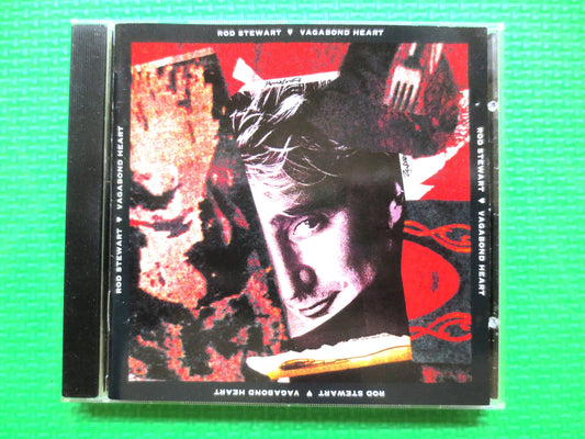 ROD STEWART, Vagabond Heart, Rod Stewart Cd, Rod Stewart Lp, Rock Album, Rod Stewart Music, Classic Rock Cd, 1991 Compact Disc