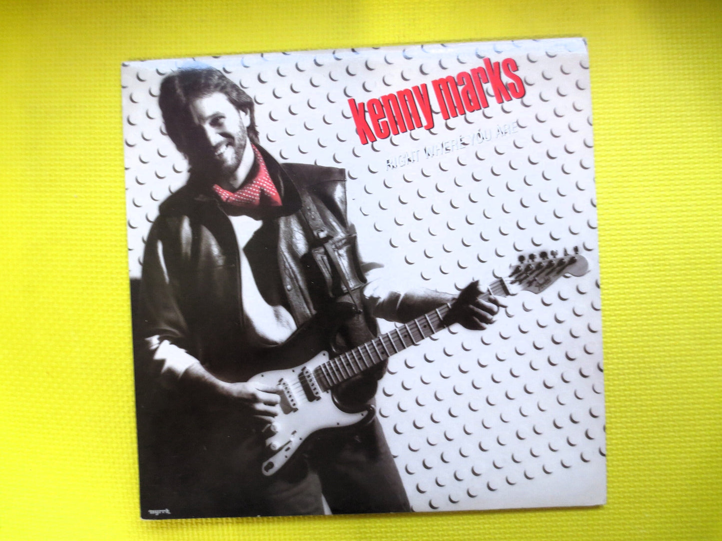 KENNY MARKS, RIGHT Where You Are, Kenny Marks Record, Kenny Marks Album, Kenny Marks Lp, Kenny Marks Vinyl, 1984 Records