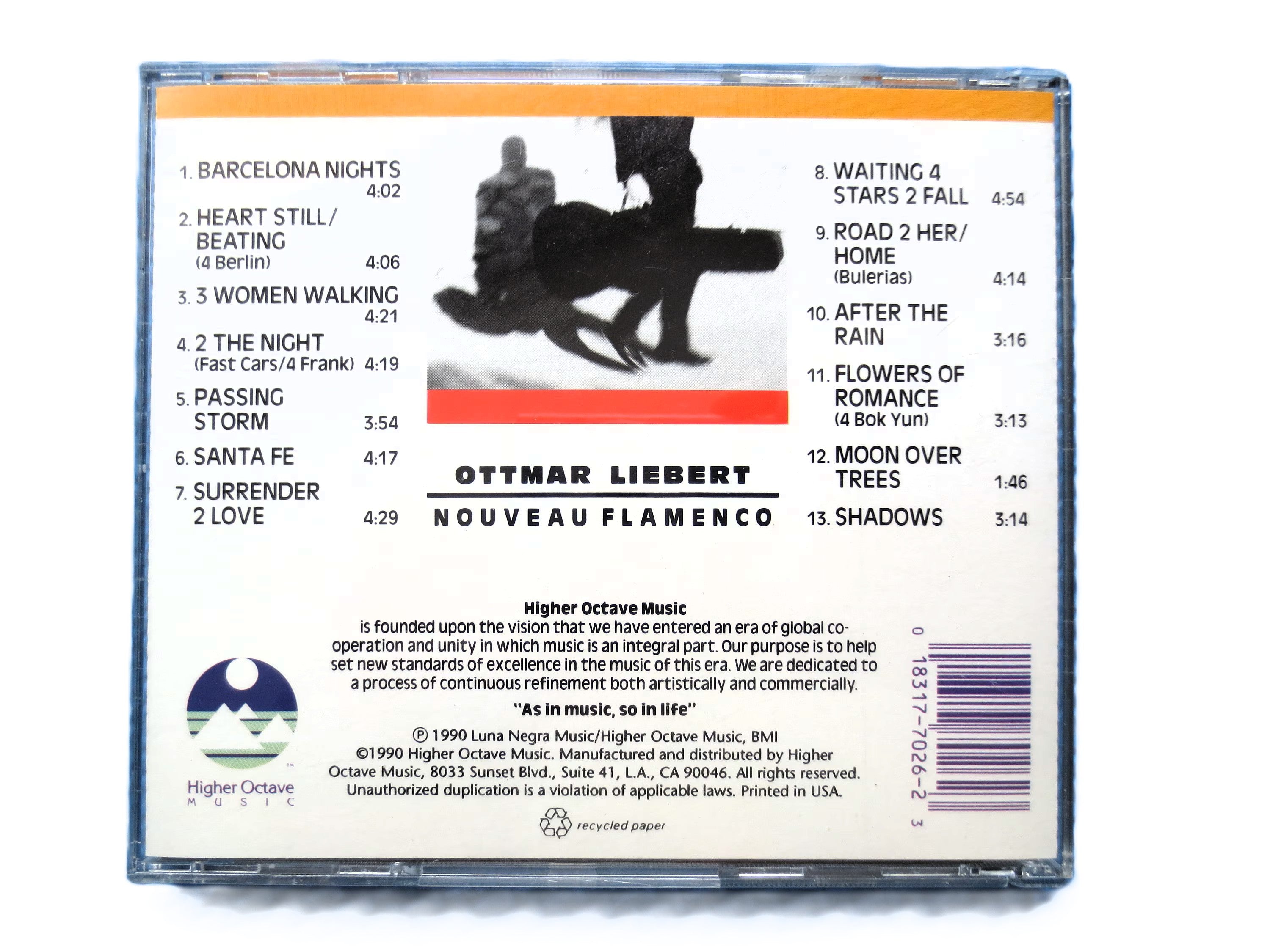 OTTMAR Liebert, NOUVEAU FLAMENCO, Vintage Album, 1990 Record, Vinyl Lp