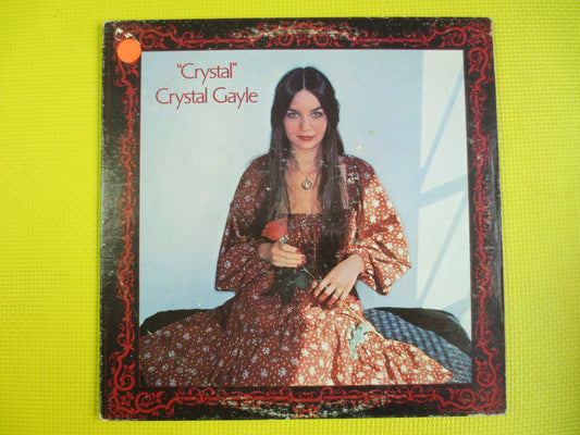 CRYSTAL GAYLE, Crystal, Vintage Album, 1976 Record, Vinyl Lp