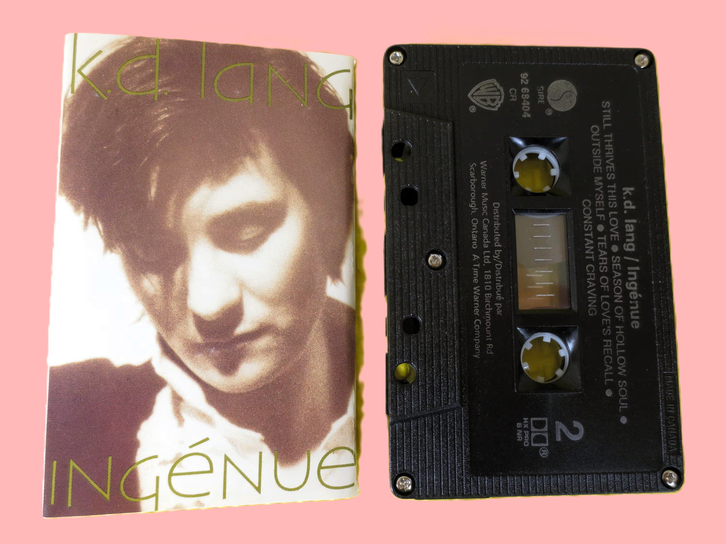 k.d. lang, "Ingenue", 1985 Cassette Tape, Vintage Cassette