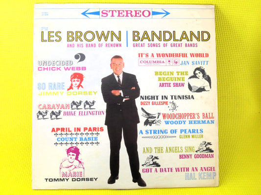 LES BROWN, BANDLAND, Big Band Record, Jazz Record, Les Brown Records, Les Brown Lps, Les Brown Albums, Jazz Lp, Vintage Record, 1960 Records