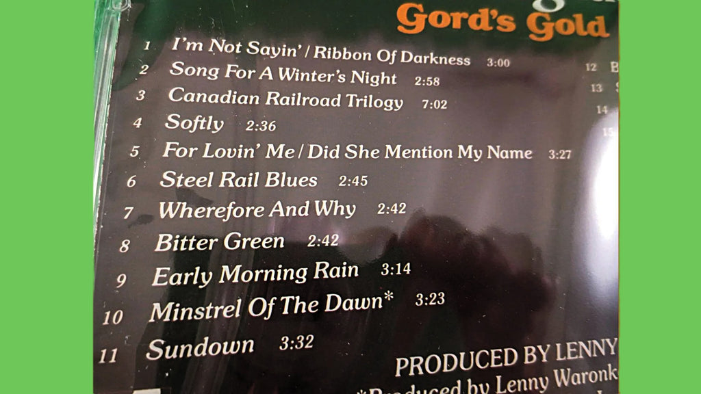 Gordon Lightfoot – Gord's Gold CD — Factory Sealed