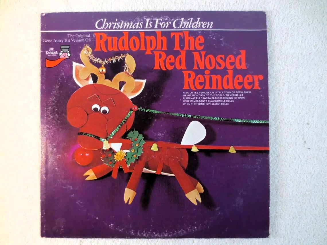 RUDOLPH the RED Nosed REINDEER, Christmas Album, 1977 Record, Vinyl Lp