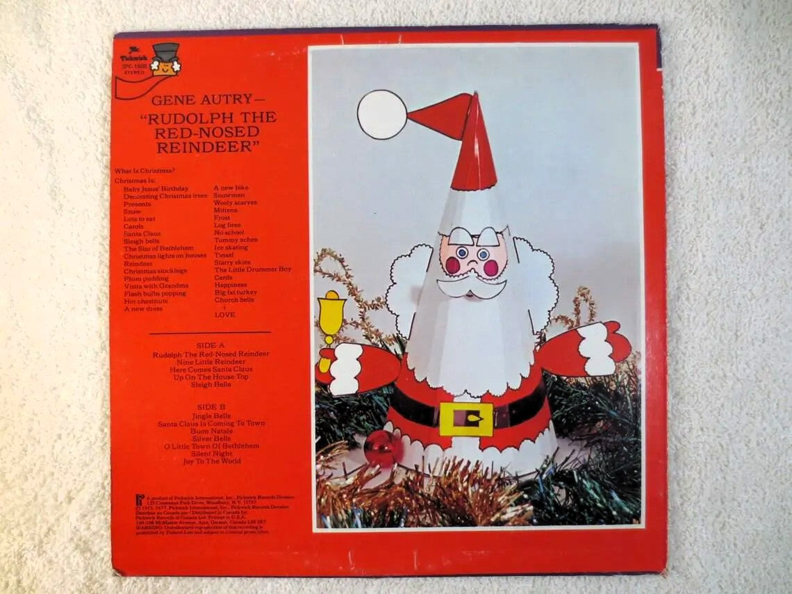 RUDOLPH the RED Nosed REINDEER, Christmas Album, 1977 Record, Vinyl Lp