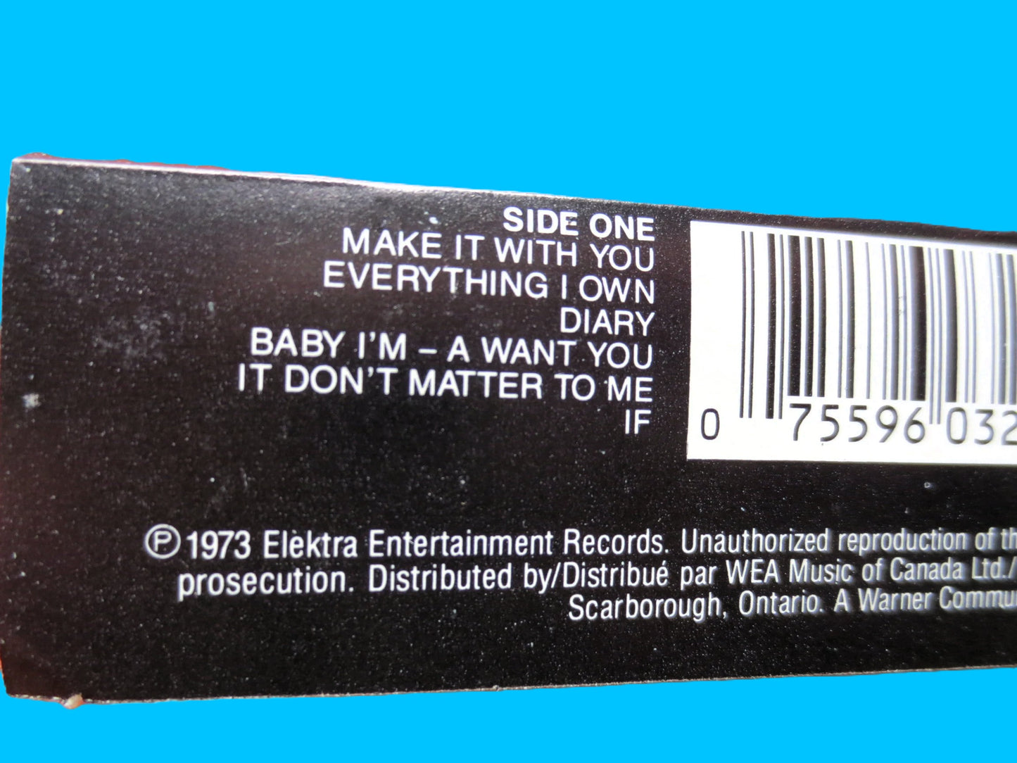 BREAD, All the HITS, BREAD Album, 1973 Cassette Tape, Vintage Recording