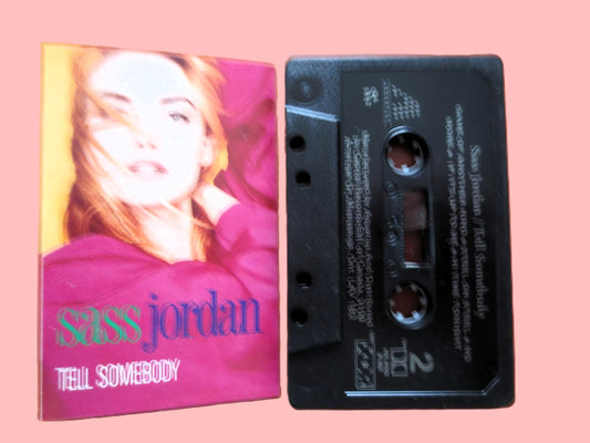 SASS JORDAN, Tell SOMEBODY, 1988 Cassette Tape, Vintage Cassette