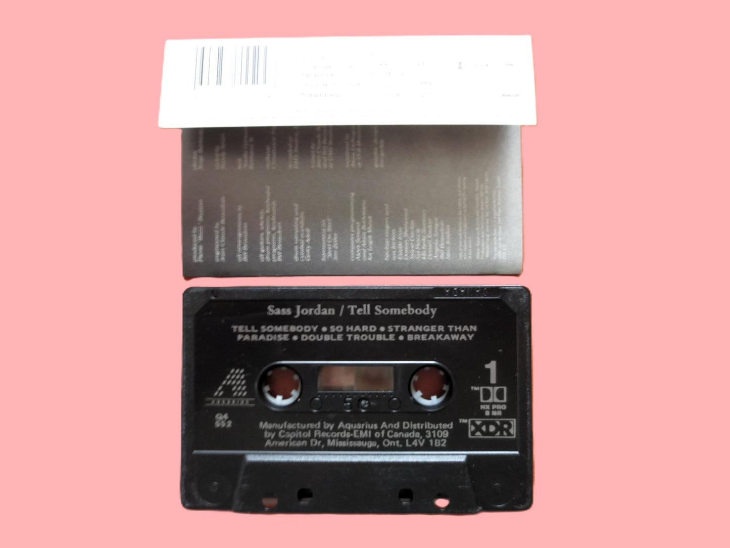 SASS JORDAN, Tell SOMEBODY, 1988 Cassette Tape, Vintage Cassette