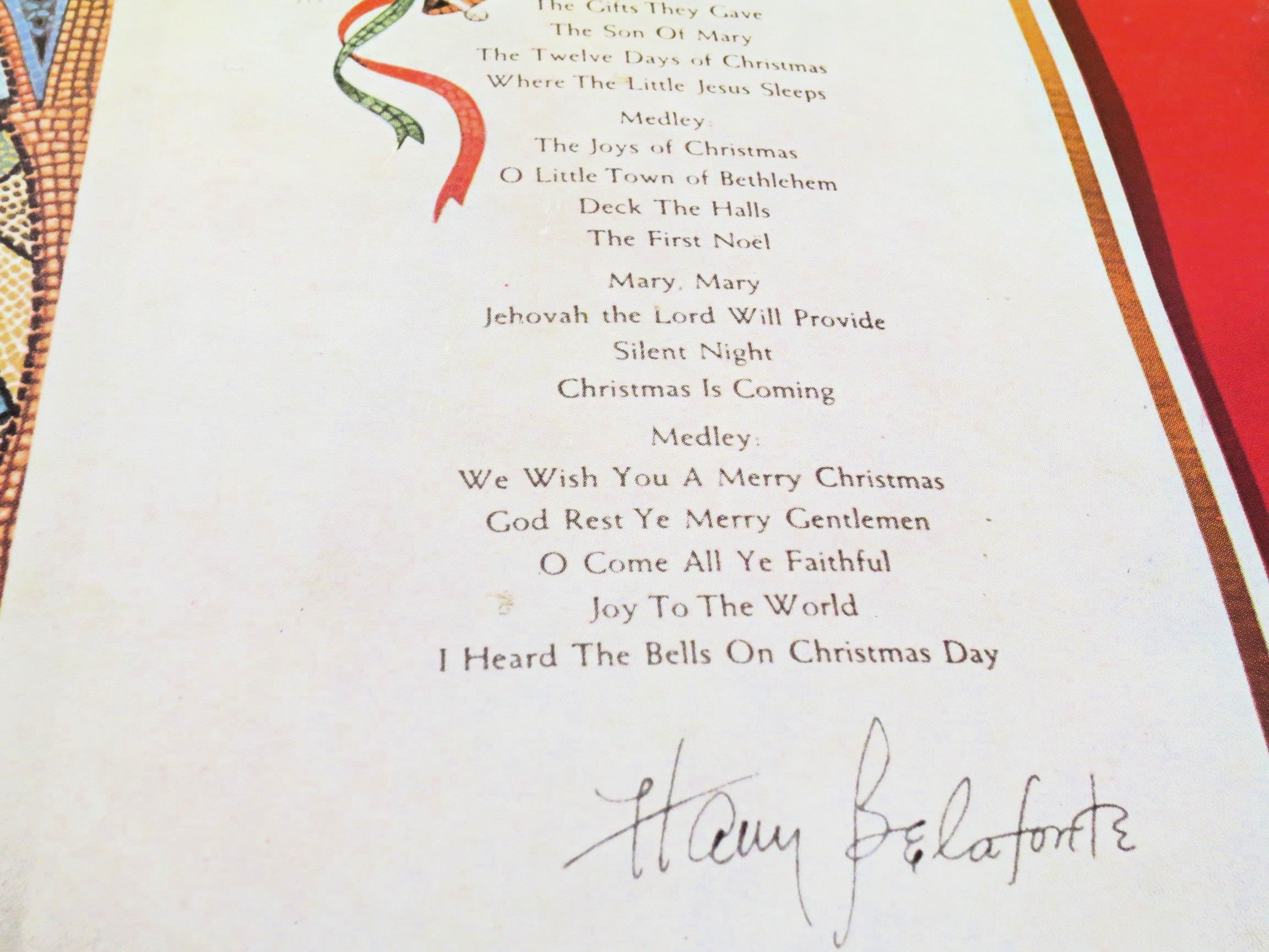 Harry Belafonte – To Wish You a Merry Christmas (1958) Vinyl LP