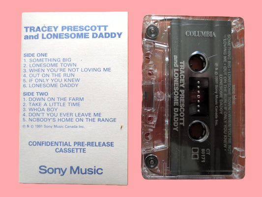 TRACEY PRESCOTT, Lonesome DADDY, 1991 Cassette Tape, Vintage Cassette