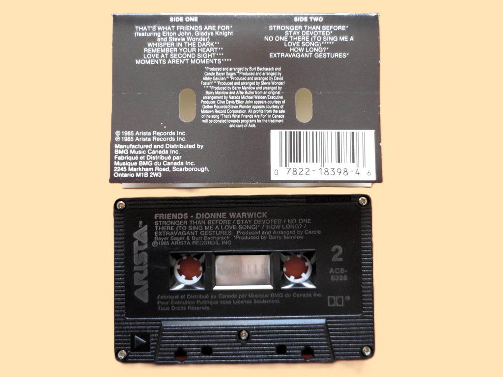 Dionne Warwick – Friends (1985) Cassette