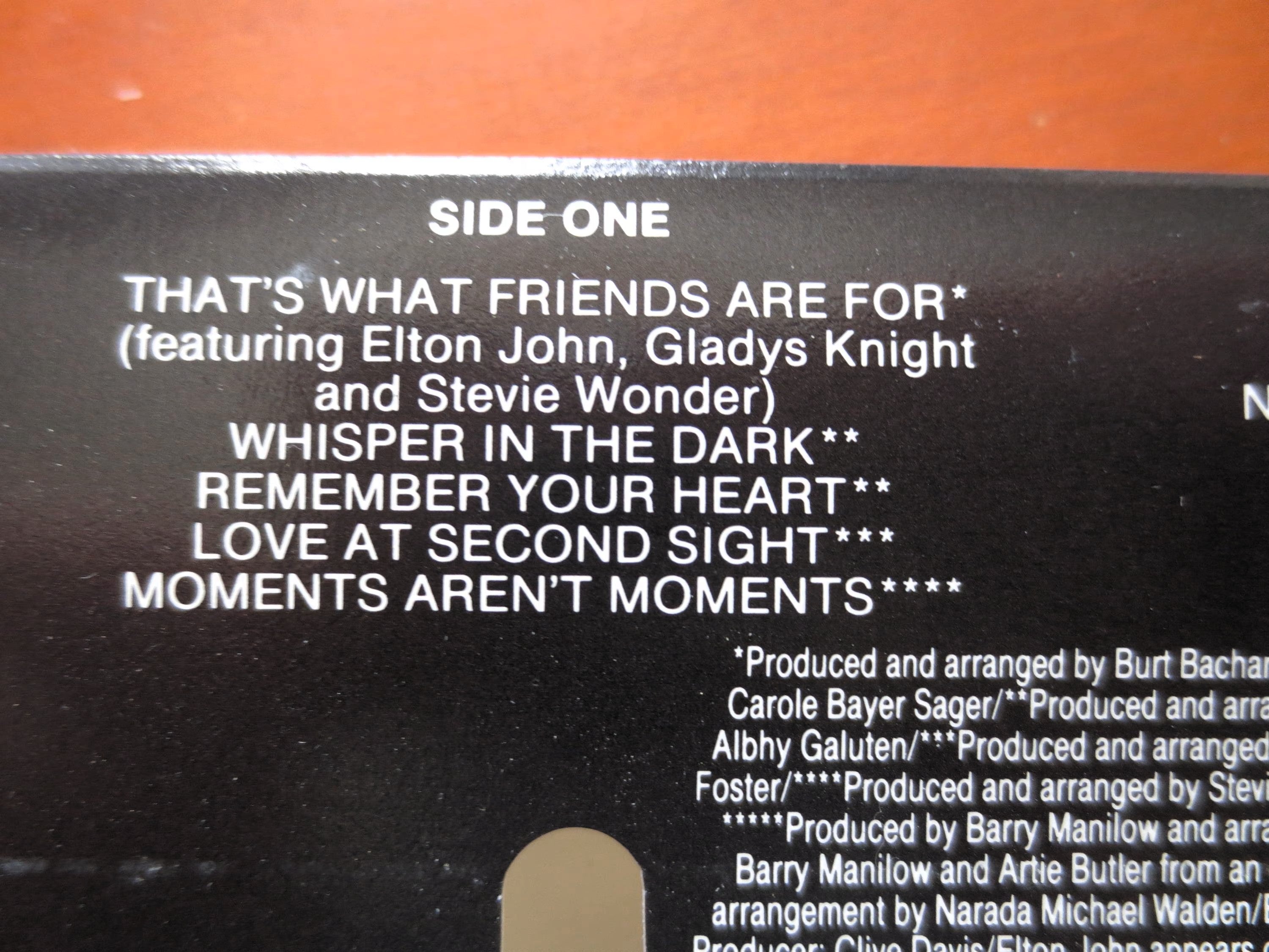 Dionne Warwick – Friends (1985) Cassette