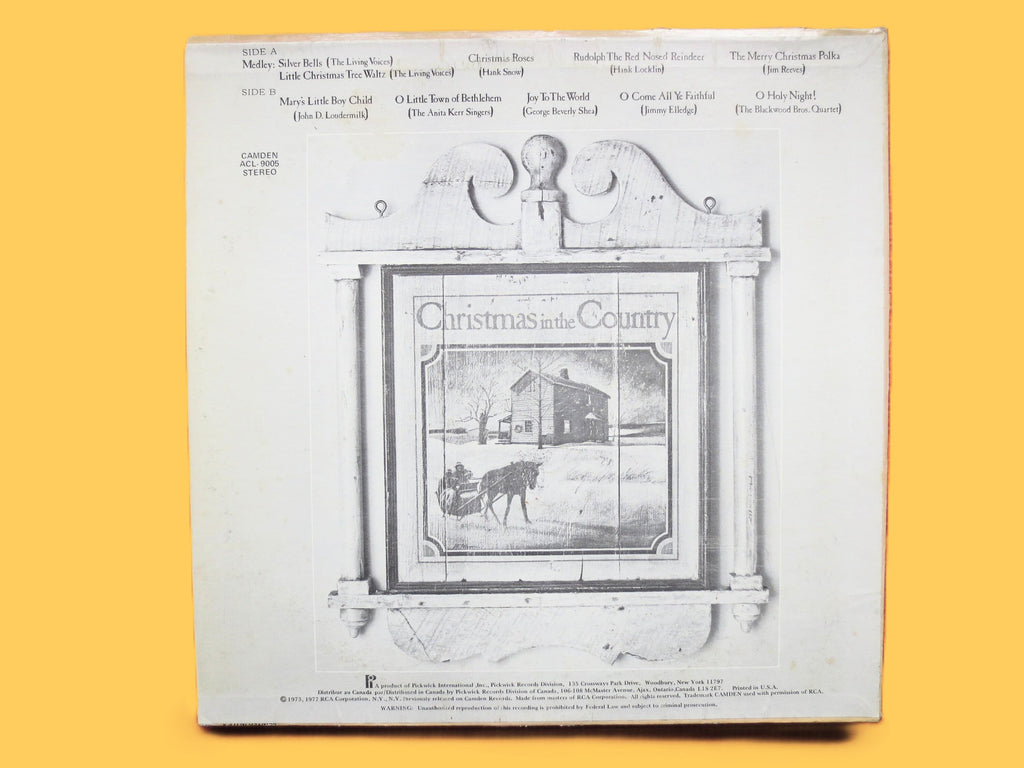 Christmas in the Country (1977) Vinyl LP