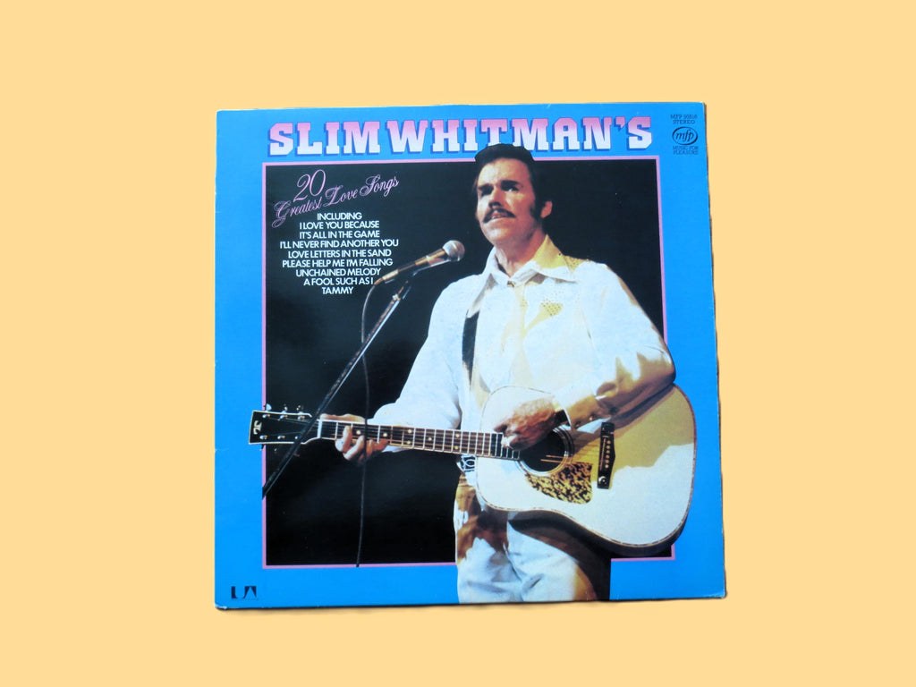 Slim Whitman - 20 Greatest Love Songs Vinyl Record - 1981