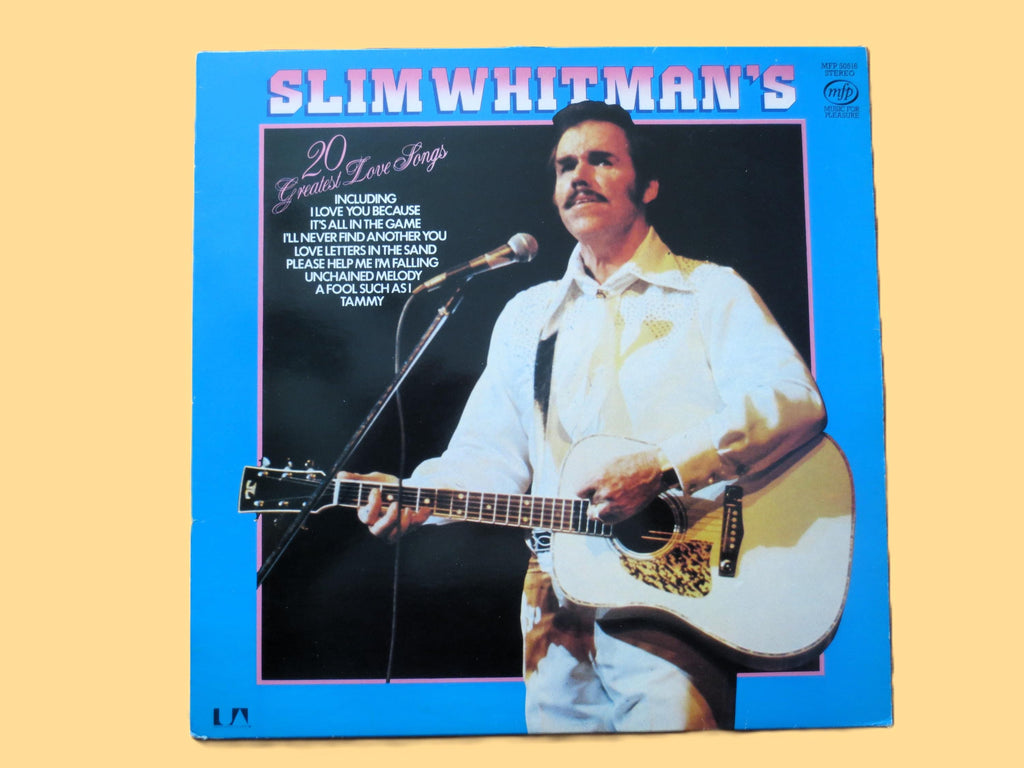 Slim Whitman - 20 Greatest Love Songs Vinyl Record - 1981