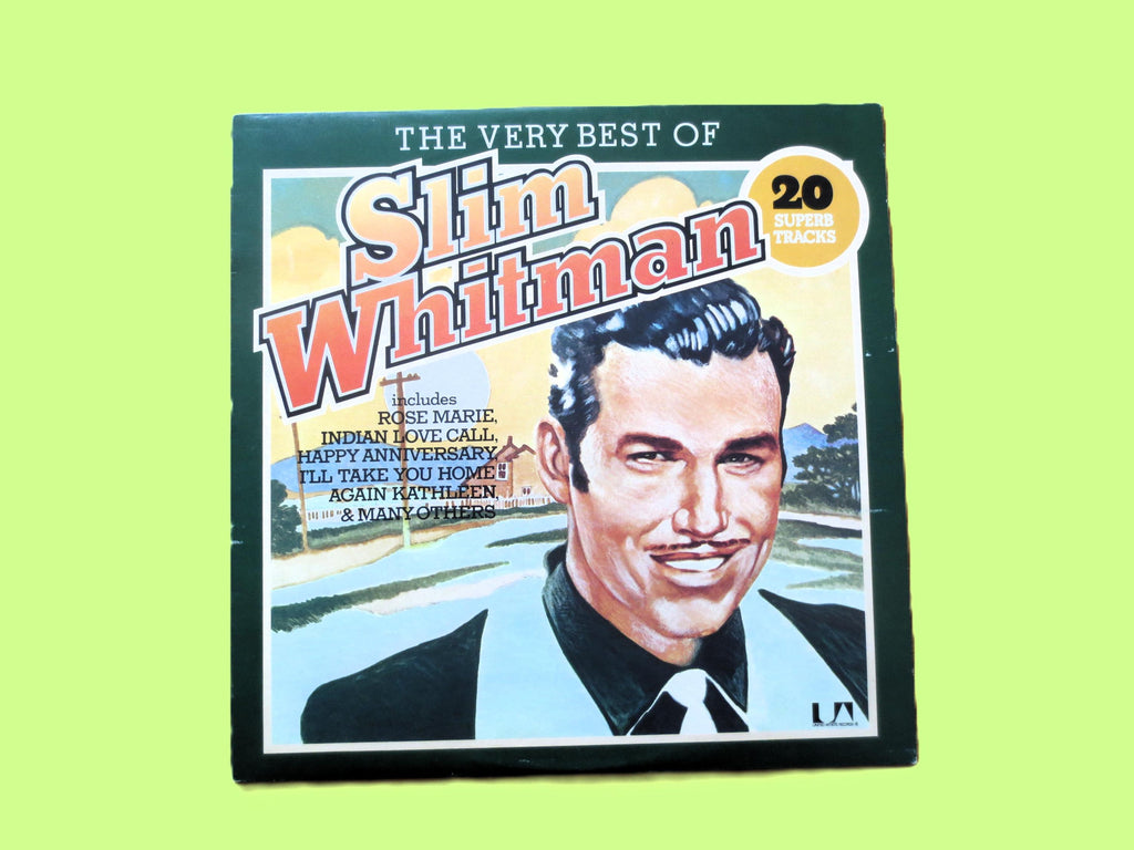 Vintage Records, SLIM WHITMAN, The Very Best of, INDIAN Love Call, Country Record, Vintage Vinyl, Record Vinyl, Records, Vinyl, 1975 Records