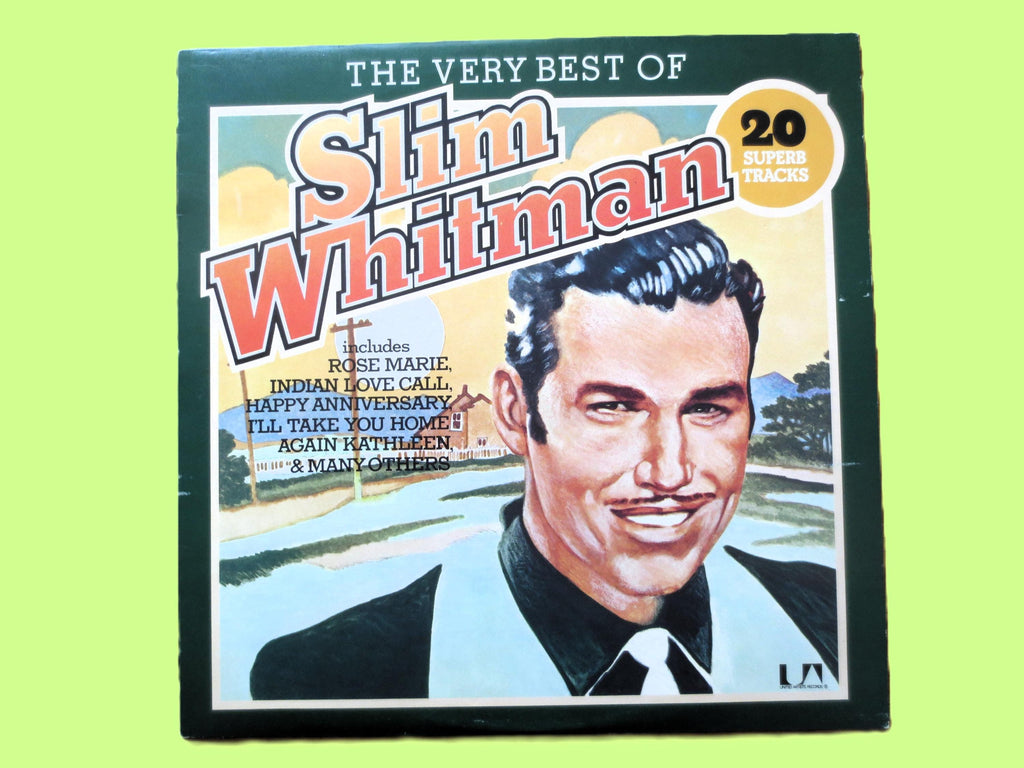 Vintage Records, SLIM WHITMAN, The Very Best of, INDIAN Love Call, Country Record, Vintage Vinyl, Record Vinyl, Records, Vinyl, 1975 Records