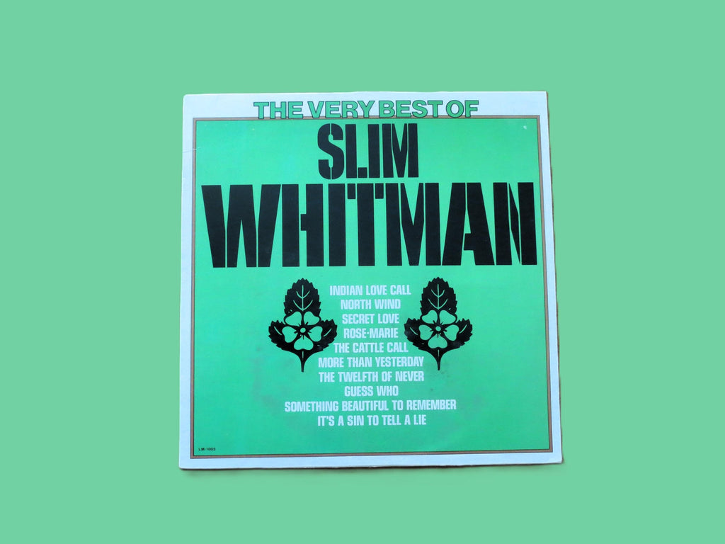 SLIM WHITMAN, The Very Best, Vintage Album, 1980 Record, Vinyl Lp