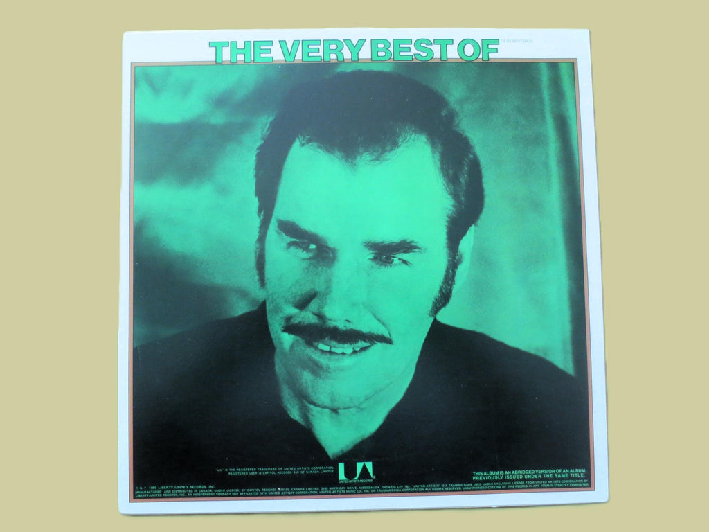 SLIM WHITMAN, The Very Best, Vintage Album, 1980 Record, Vinyl Lp