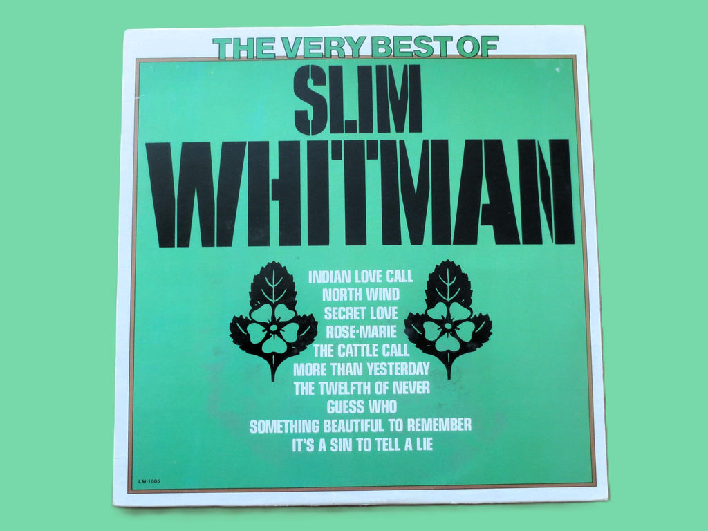 SLIM WHITMAN, The Very Best, Vintage Album, 1980 Record, Vinyl Lp
