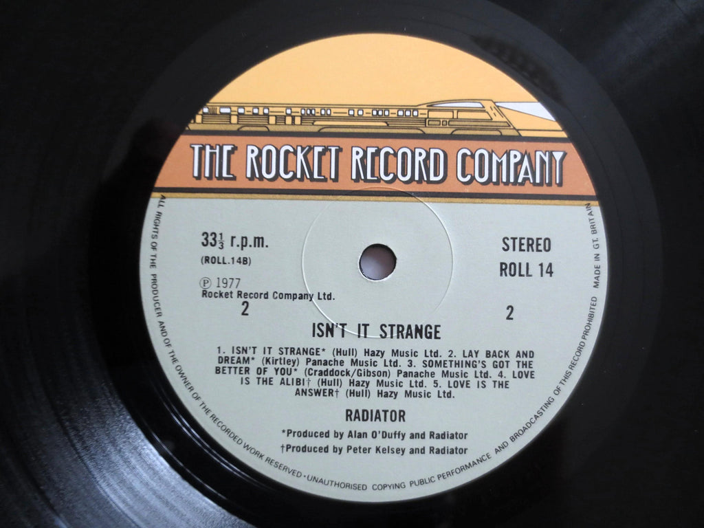 Radiator "Isn't It Strange" Vinyl Record - 1977 Classic Rock LP